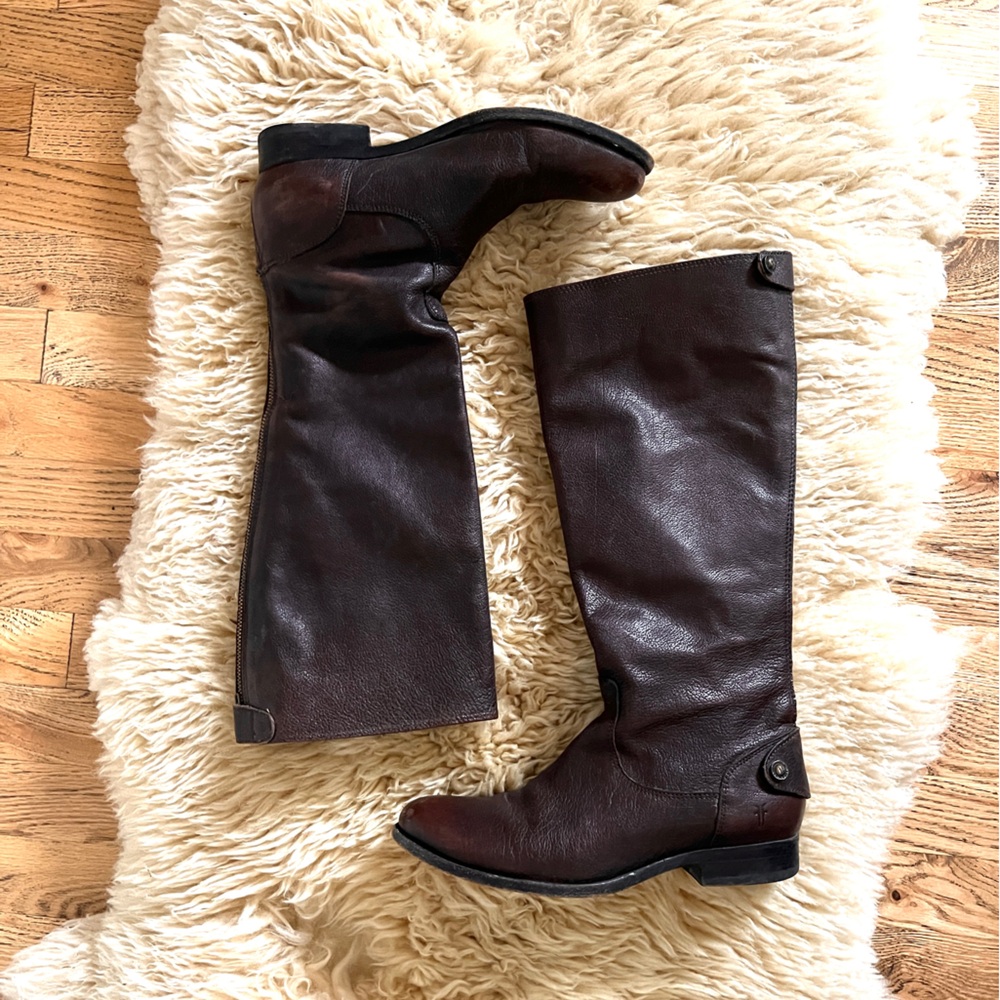 Frye Women's Melissa Button Back Zip Tall Boot - 8.5